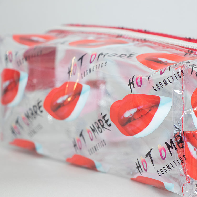 Lip Print Cosmetics Bag
